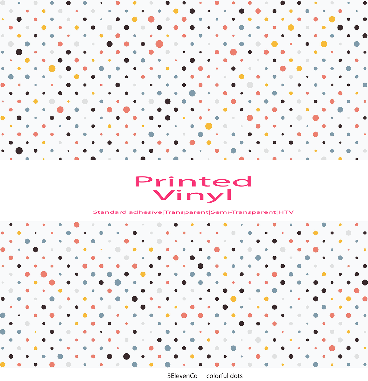 Colorful dots vinyl sheet