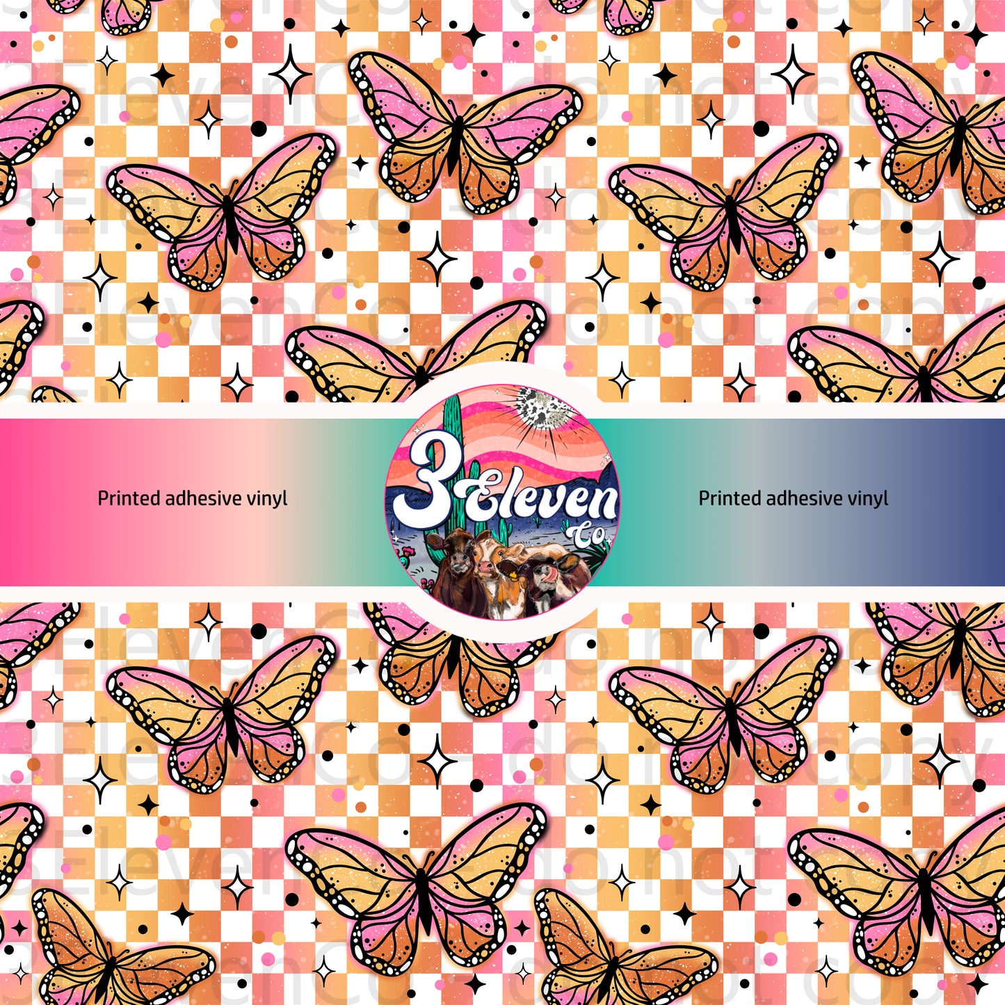 CS 2024 anti-social butterfly vinyl sheet | decal | UV wrap | DTF sept