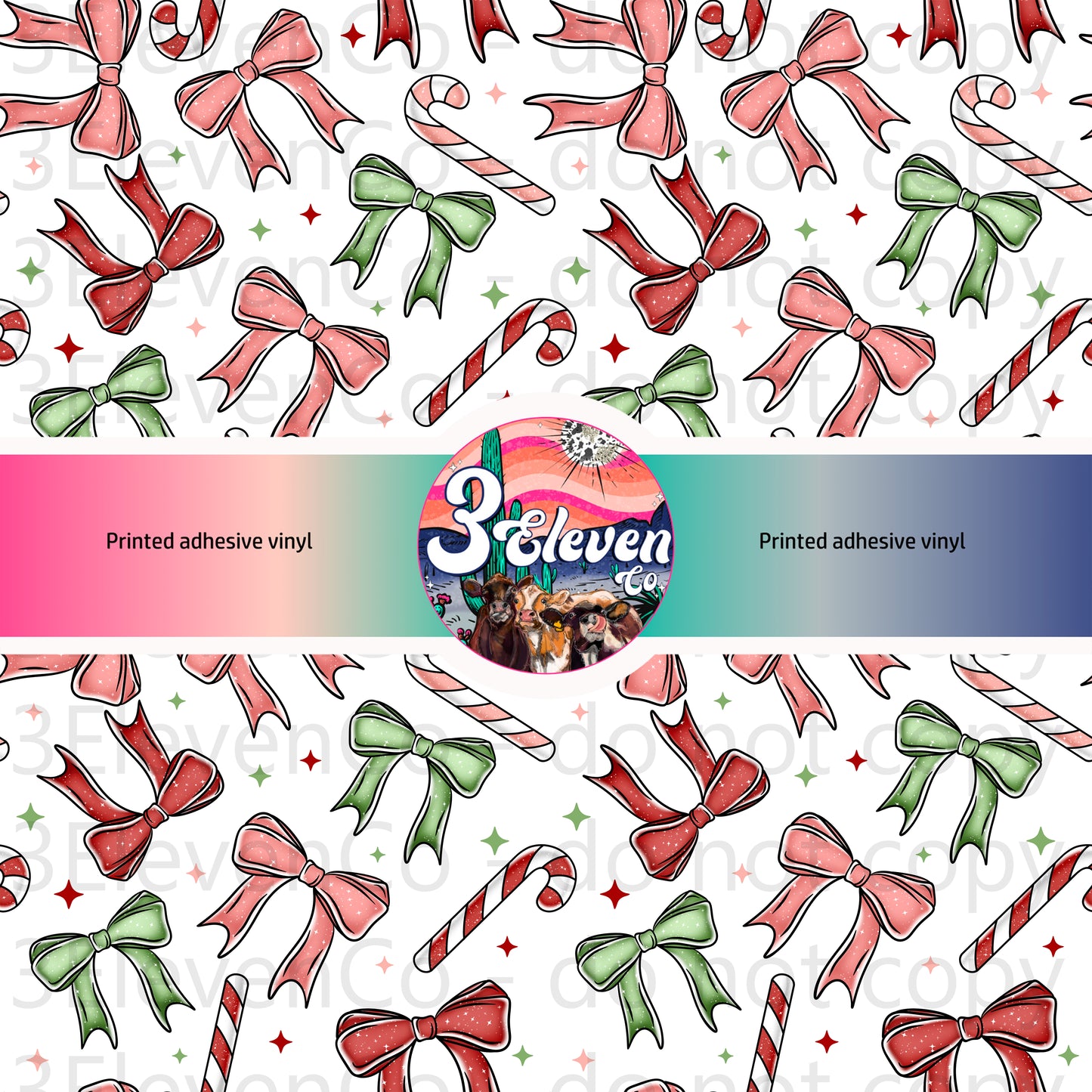 CS 2024 candy cane bow seamless vinyl sheet (oct)