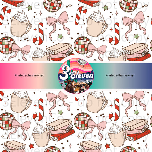 CS 2024 Christmas books seamless vinyl sheet (oct)