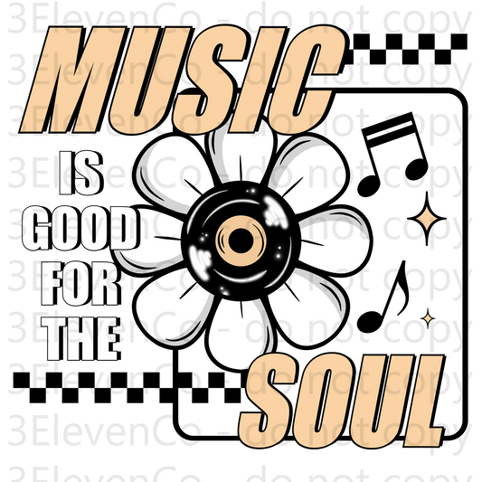 CS 2024 music is good for the soul UV DTF decal |dec31|