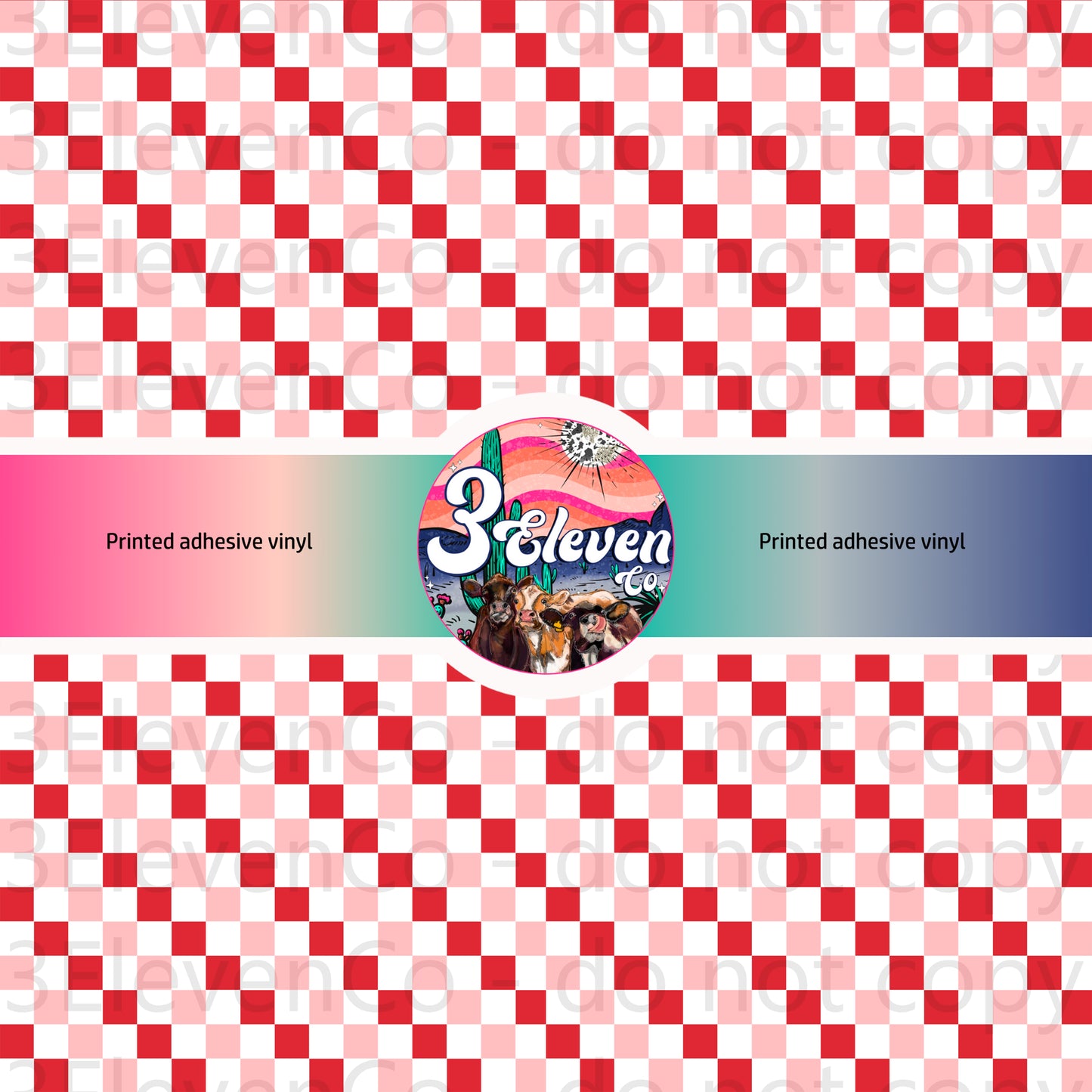 CS 2024 peppermint checker vinyl sheet sept