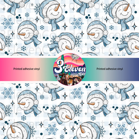 CS 2024 snowman seamless vinyl sheet oct