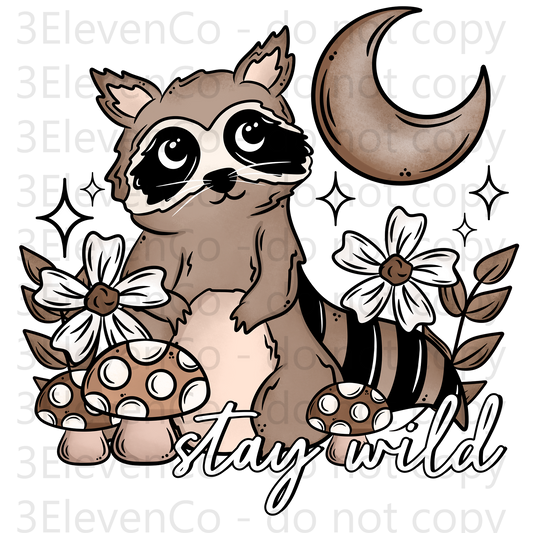 CS 2024 stay wild UV DTF decal