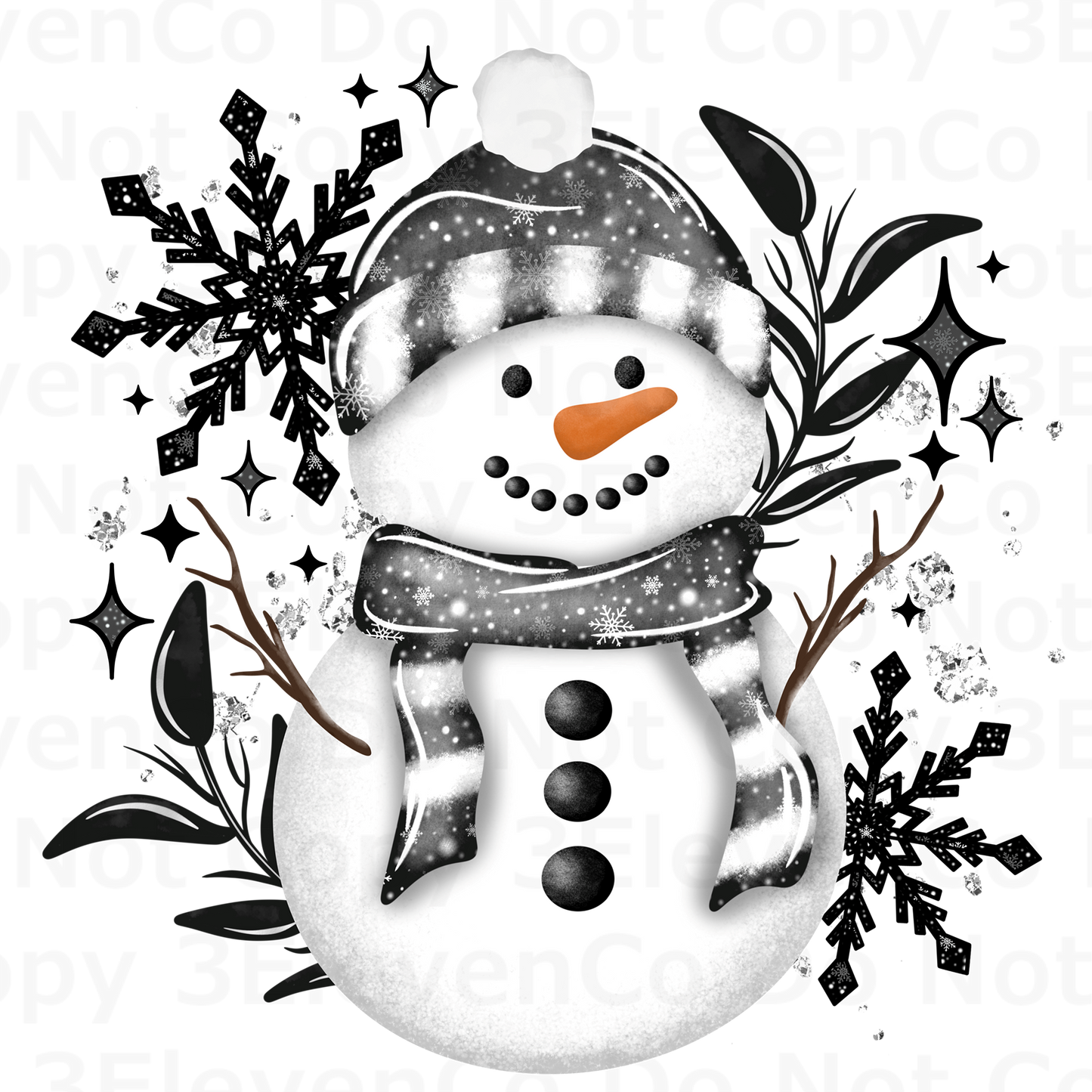 CS 2024 snowman vinyl sheet | decal | UV wrap | vinyl wrap | DTF (oct15)