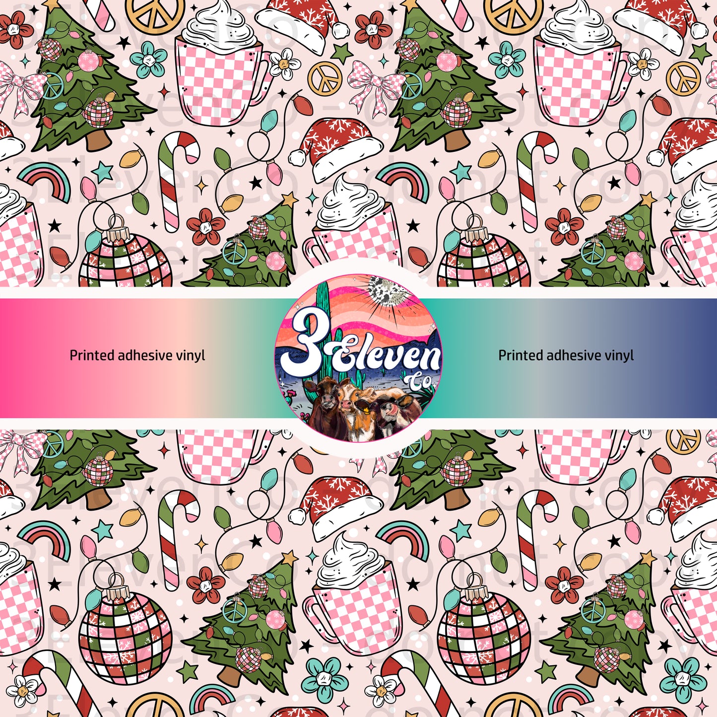 CS 2024 very merry seamless vinyl sheet oct