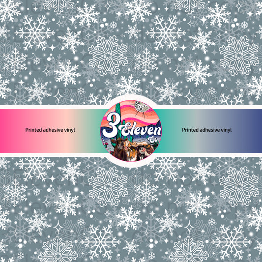 CS 2024 snowflake seamless vinyl sheet | decal | UV wrap | DTF sept