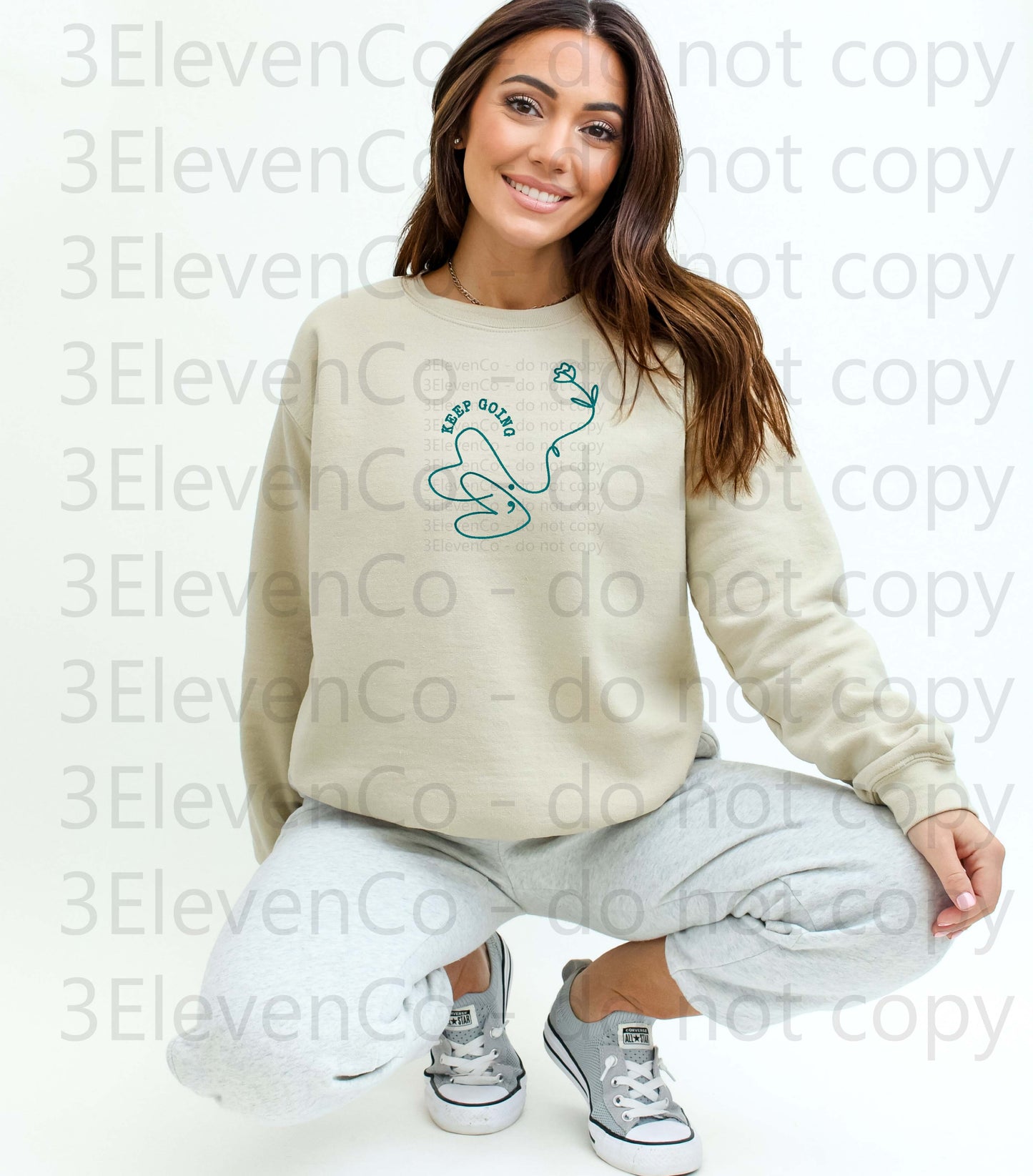 Keep Going embroidered tee or sweatshirt