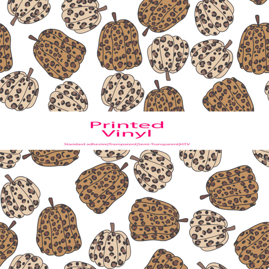 Leopard pumpkins vinyl sheet