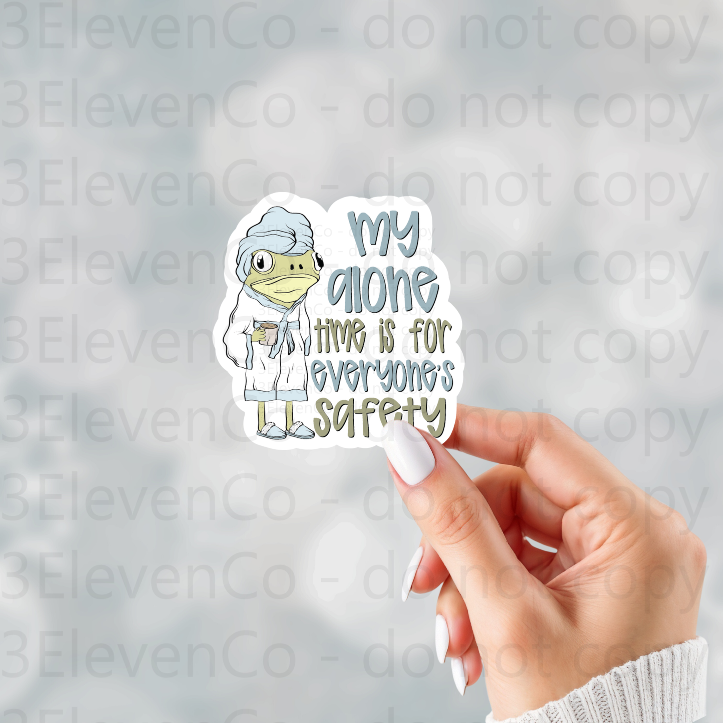 my alone time vinyl sticker