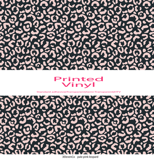 Pink leopard vinyl sheet