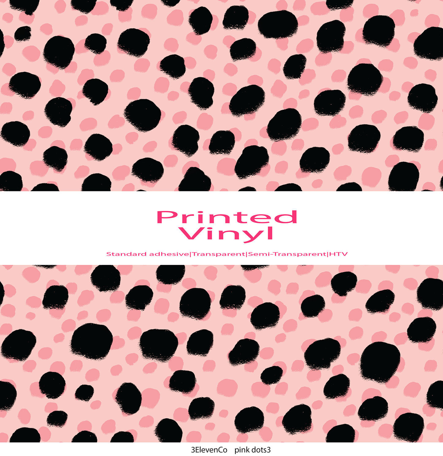 Pink dots vinyl sheet