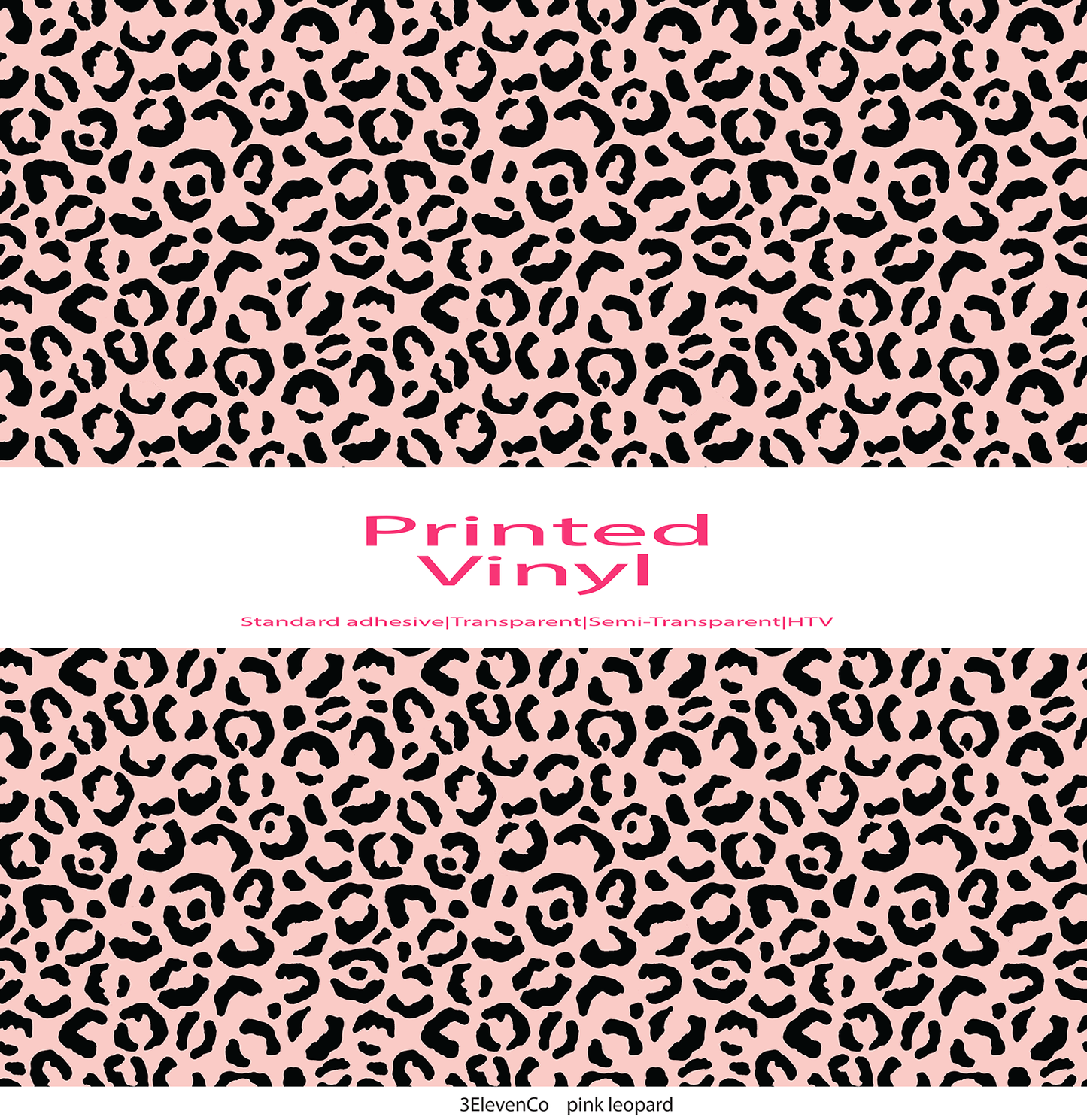 Pink leopard vinyl sheet