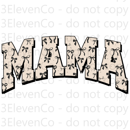 sc 2024 mama bows2 UV DTF decal | DTF print