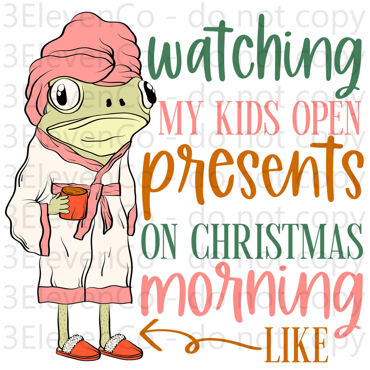 sc 2024 watching my kids open presents UV DTF decal | DTF print