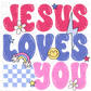 SC 2025 Jesus loves you UV DTF decal
