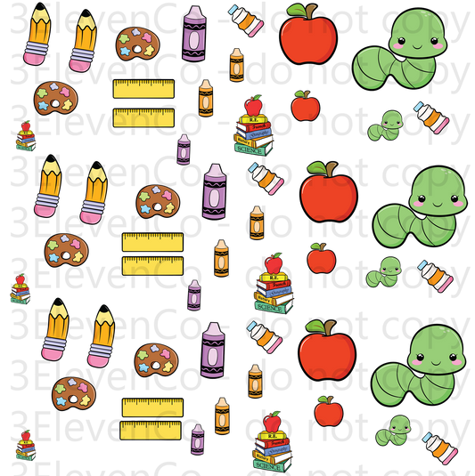 2025 school element sheet UV DTF