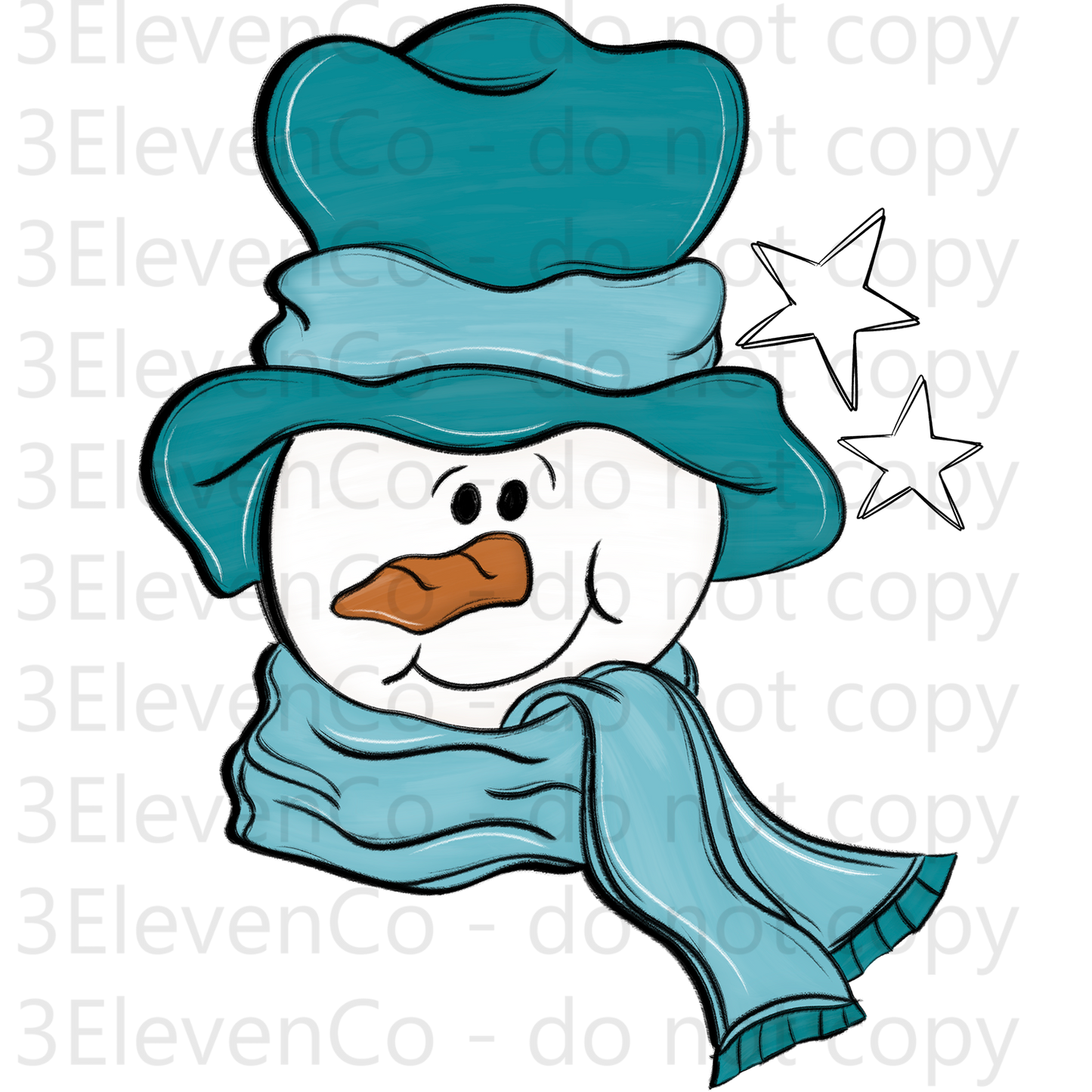 2024 OS snowman UV DTF decal | DTF print