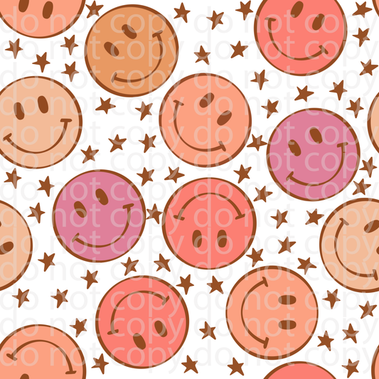 Happy bright faces vinyl sheet