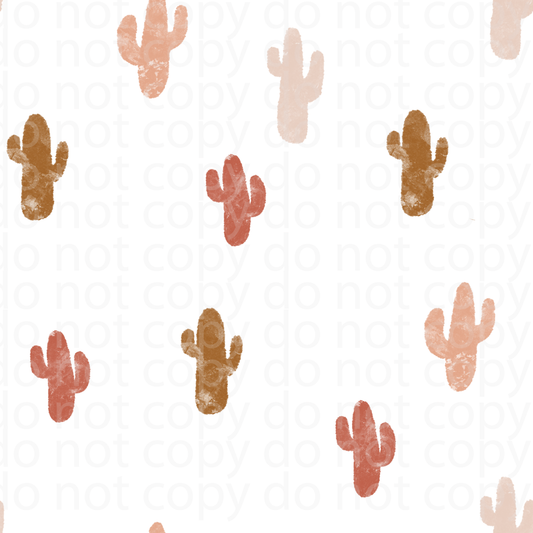 Boho cactus vinyl sheet