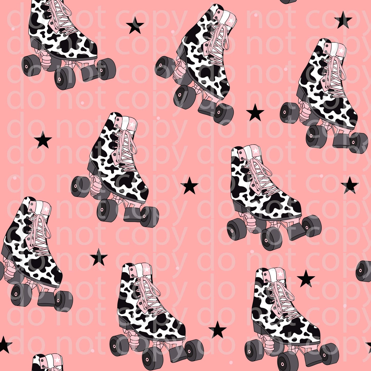 Cowprint roller skates vinyl sheet