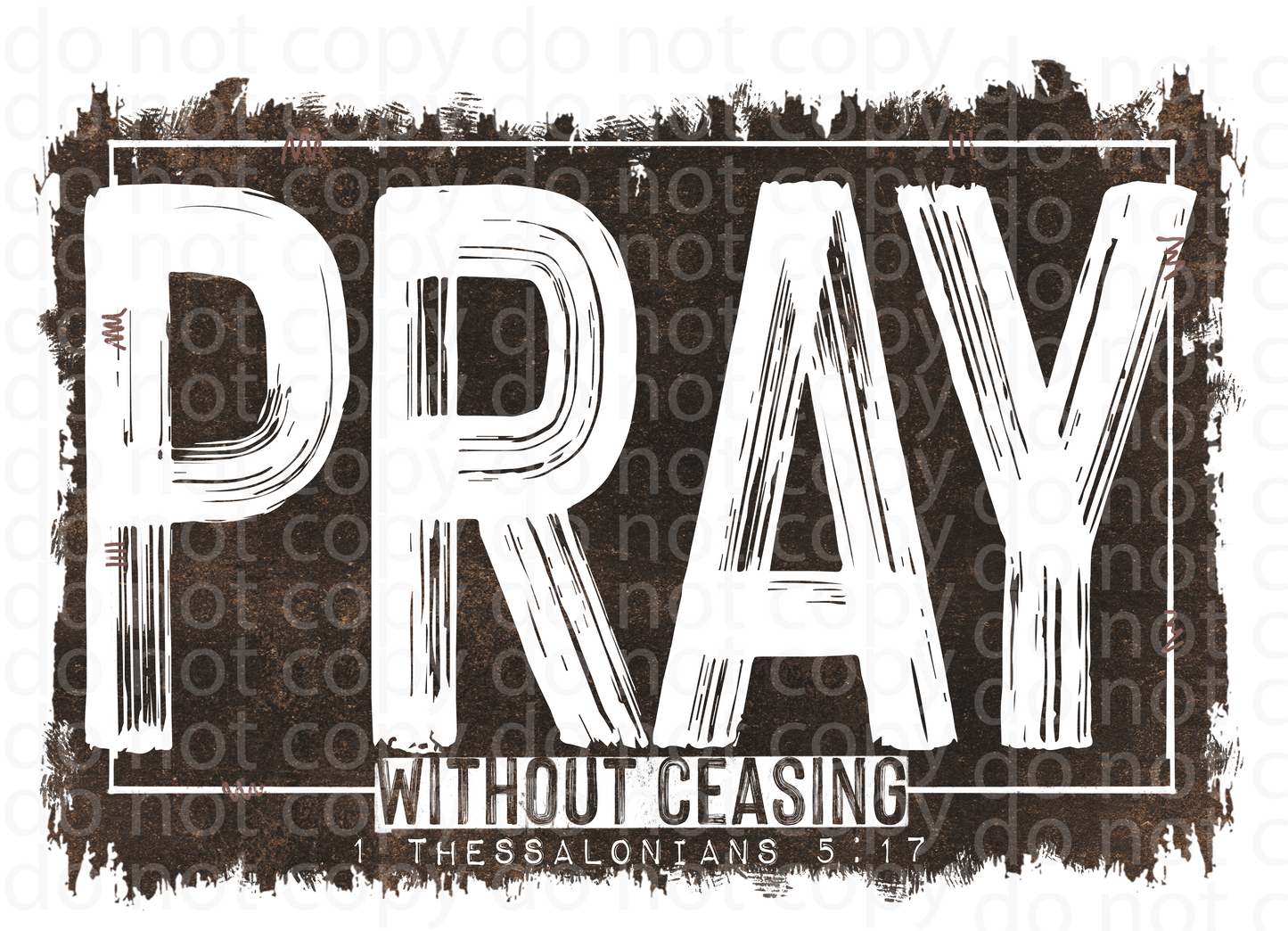 Pray without ceasing decal