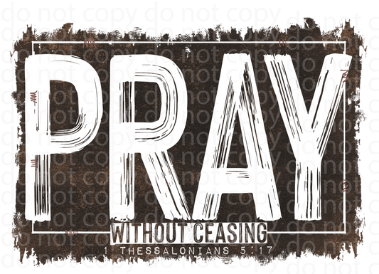 Pray without ceasing decal