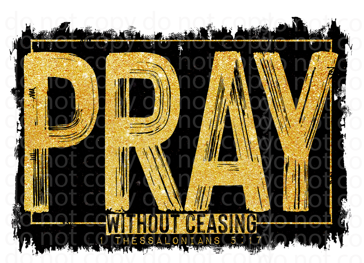 Pray without ceasing decal