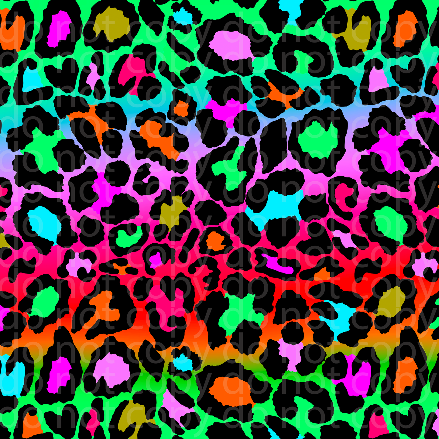 Colorful Leopard Vinyl Sheet