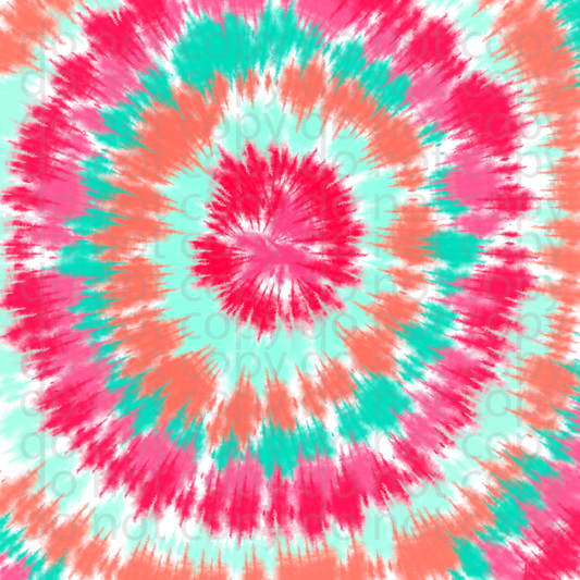 Summer tie dye vinyl sheet