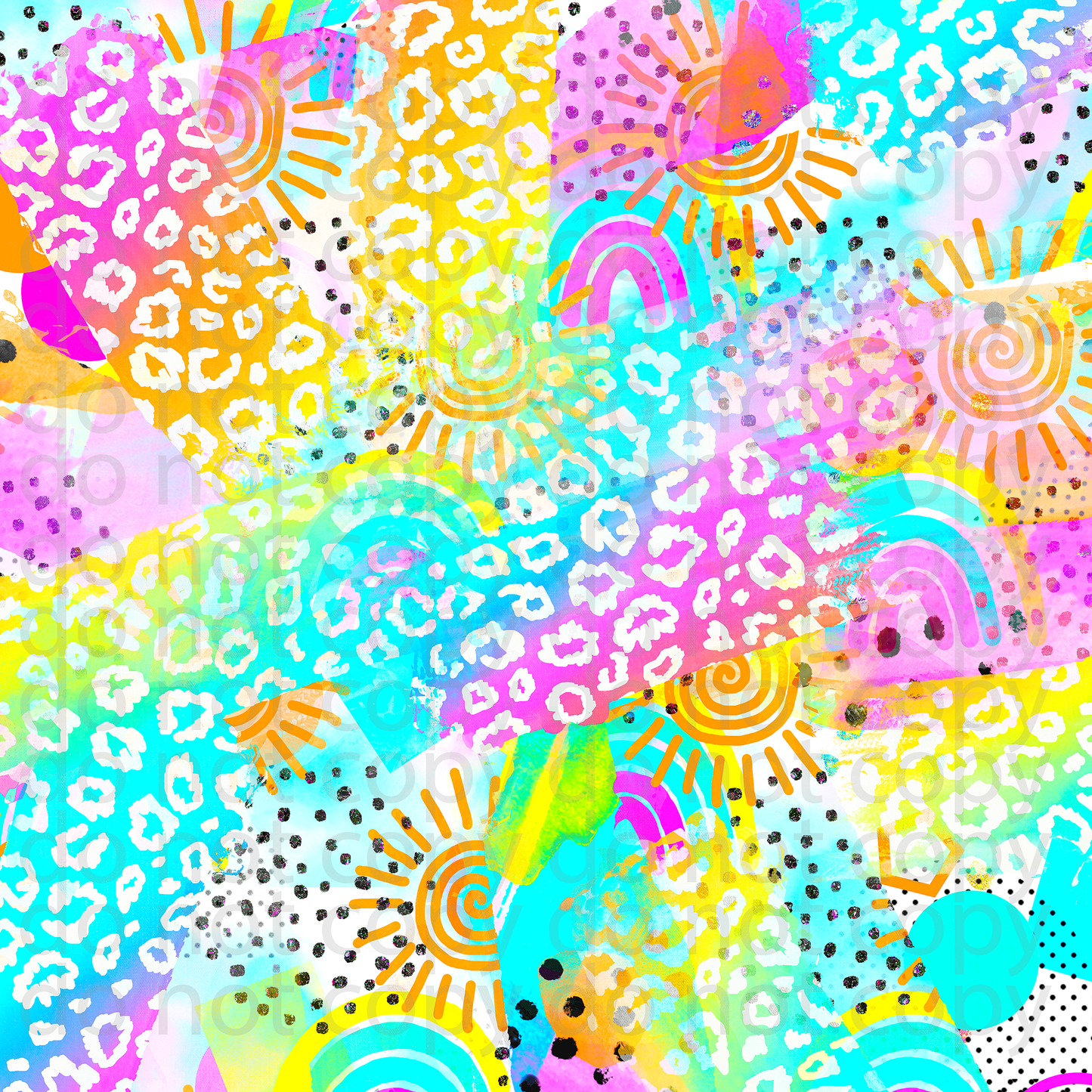 Sunshine rainbow abstract vinyl sheet