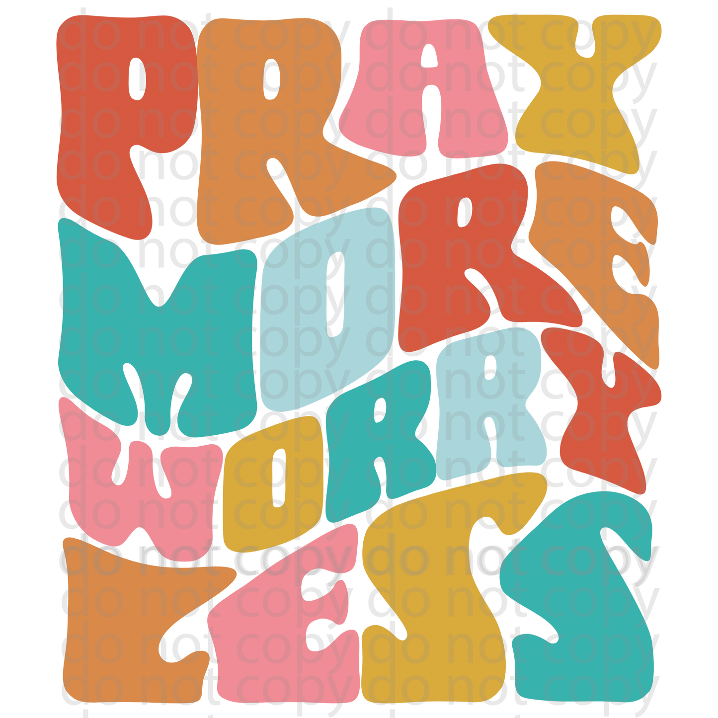 Pray more worry less decal