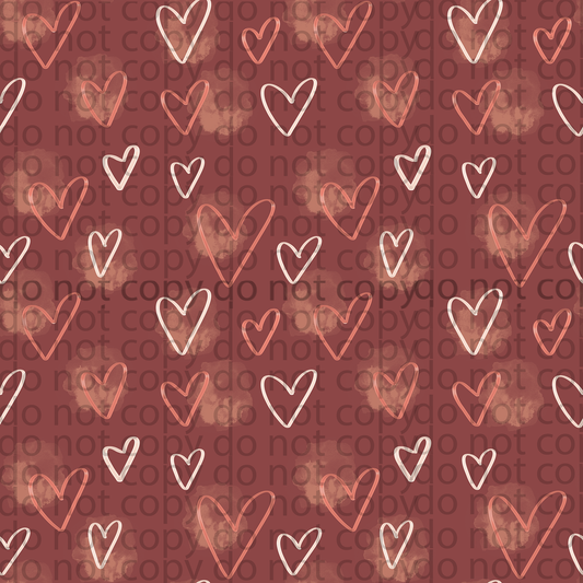 MBMM Boho hearts vinyl sheet