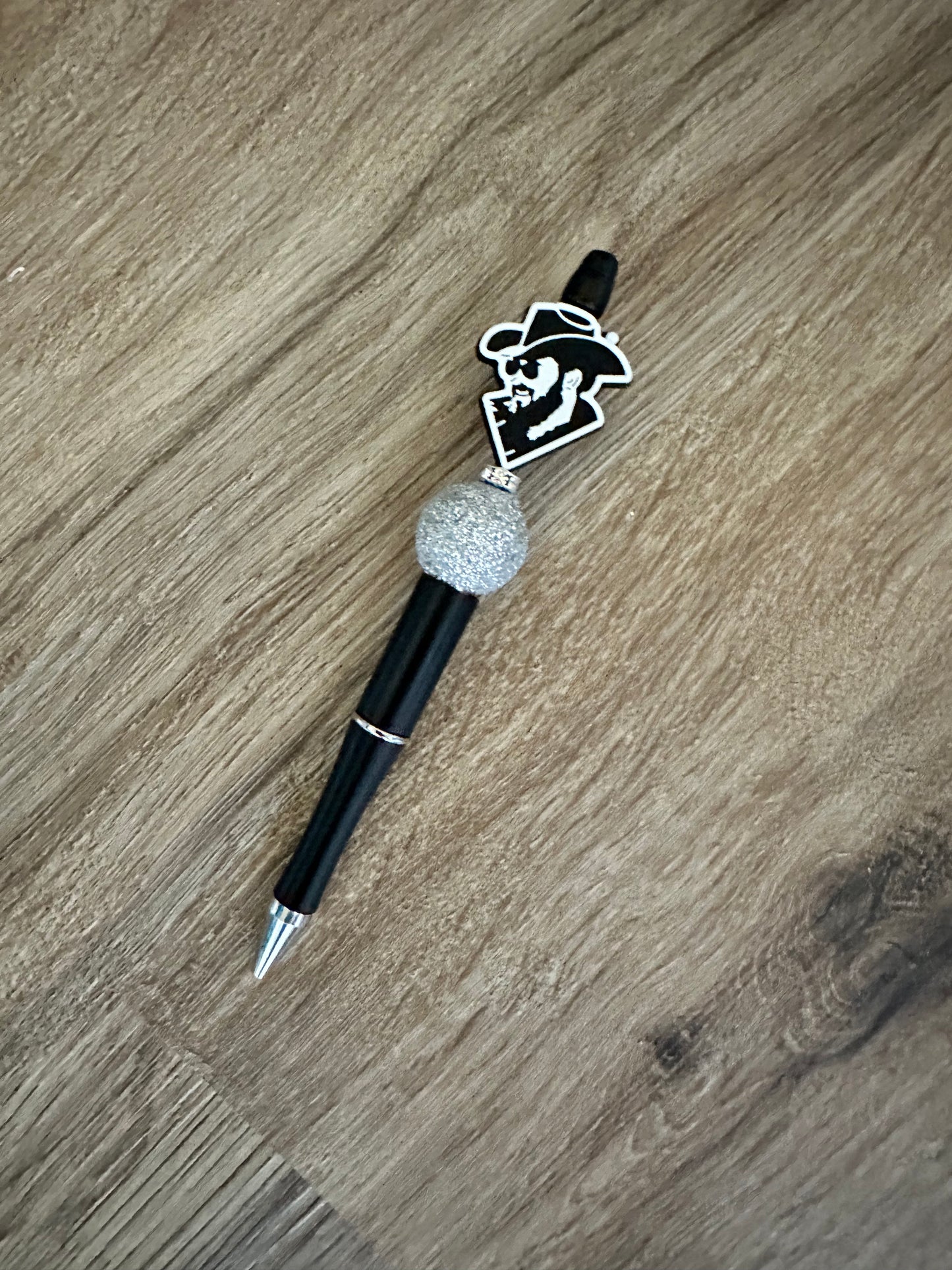 Cowboy beaded pen