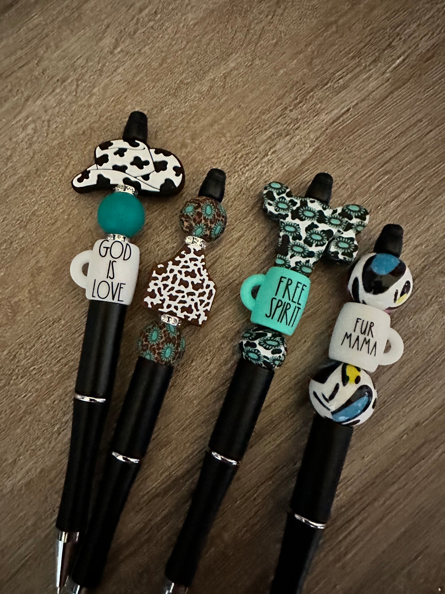 Beaded pens